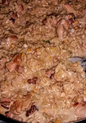 Foto de Macarronada com frango e bacon