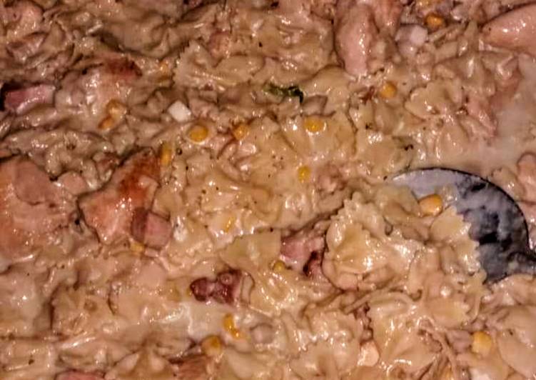 Macarronada com frango e bacon - Tudogosreceitas
