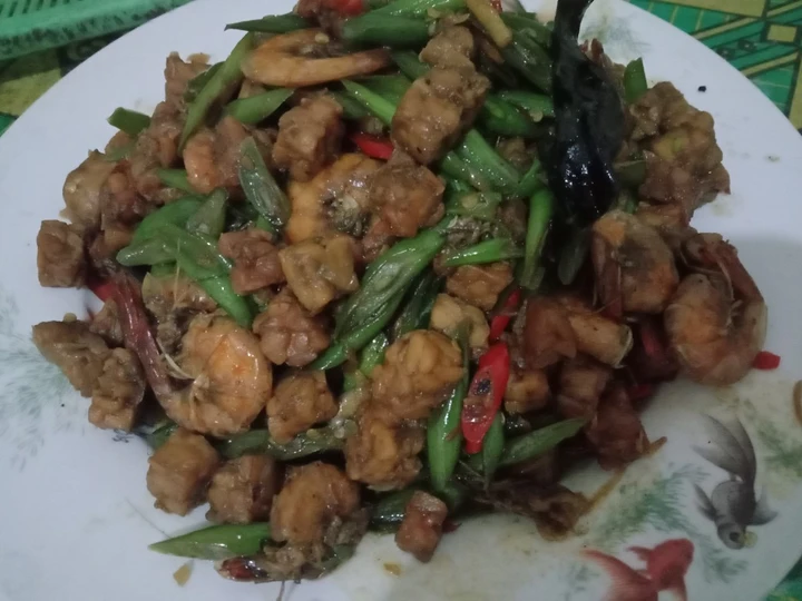 Langkah Mudah untuk Membikin Resep Oseng udang tempe buncis yang Bisa Manjain Lidah Anti Ribet, Sempurna