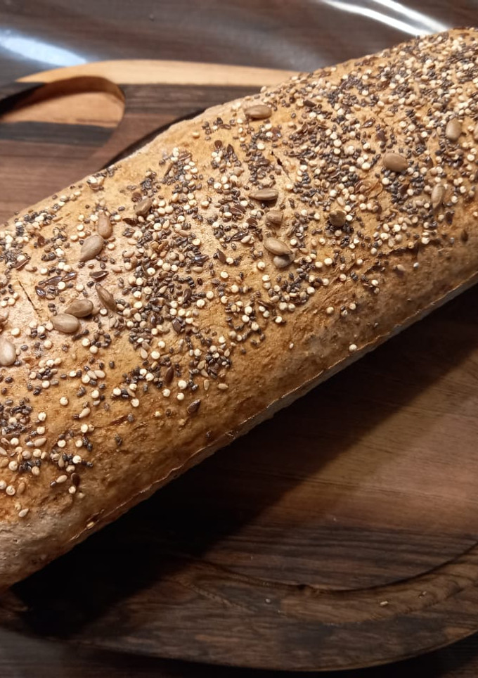 Una foto de 🍞 Pan integral con semillas 🍞