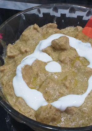 A picture of White karahi #Ramadankityari.