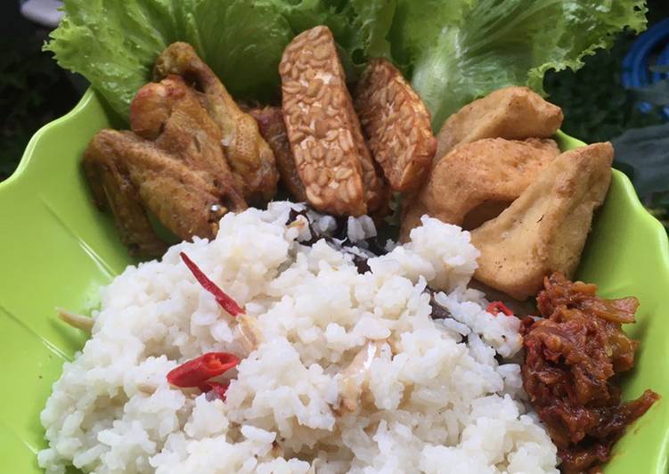 Nasi liwet teri simple