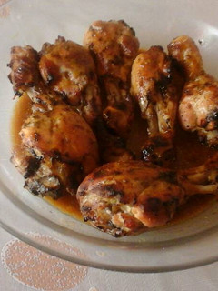 Una foto de Pollo asado a la miel y mostaza
