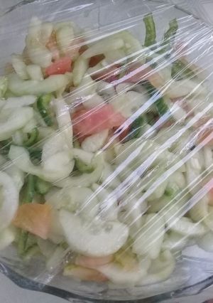 A picture of Cucumber salad.