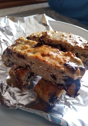 Foto di Barrette proteiche banana e cioccolato