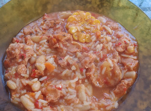 Una foto de Guiso de arroz saludable
