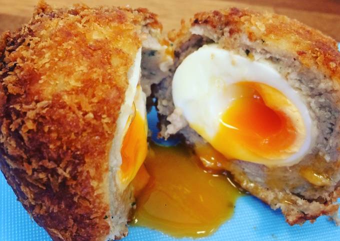 Easy warm Scotch Eggs