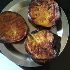 A picture of Brinjal sliced.