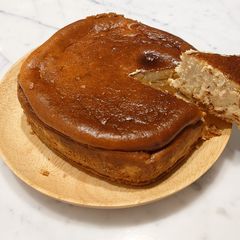 BASQUE CHEESECAKE (w/ crust) A picture of BASQUE CHEESECAKE (w/ crust).