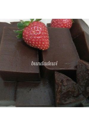 Foto resep Puding coklat rasa brownies, ini enak banget