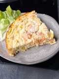 Polenta Tart with Smoked Salmon and Leeks