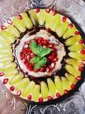 Chocolate Vanilla Fruit Cake
