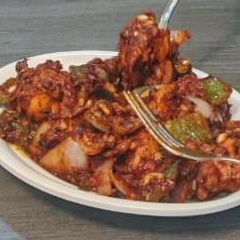 Chicken capsicum masala A picture of Chicken capsicum masala.
