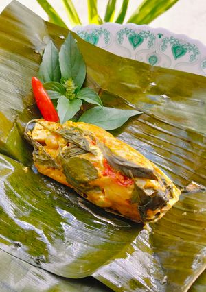 Foto resep Pepes Ayam Tahu Kemangi Khas Sunda