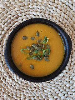 Una foto de Crema de zapallo con toque ayurveda