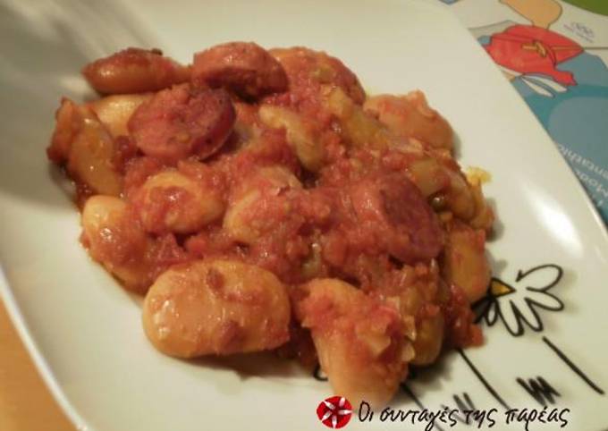 Gigantes (giant beans) in the oven from Pelion by Lina