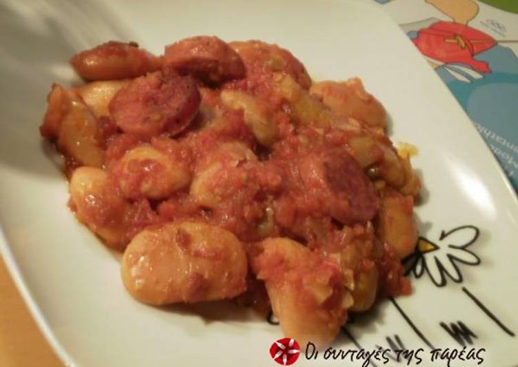 Steps to Make Any-night-of-the-week Gigantes (giant beans) in the oven from Pelion by Lina