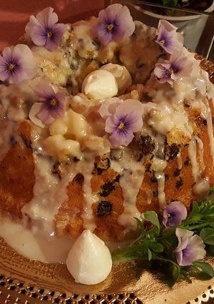 Una foto de Angel Food Bundt Cake de Limón (con almíbar de mandarina)