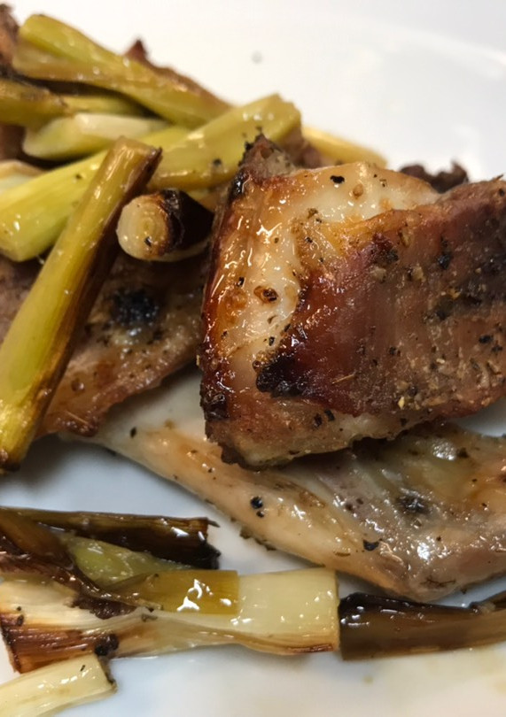 Una foto de Conejo con ajetes en Airfryer Cosori