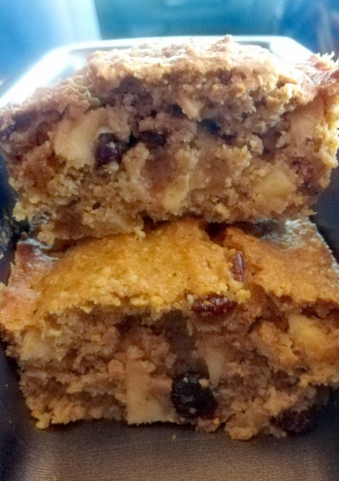 Una foto de Budín de banana, zanahoria y manzana, sin harina