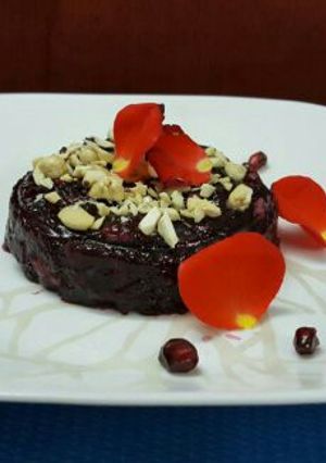 A picture of Pomegranate Halwa.