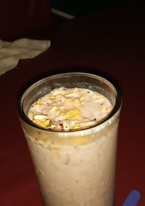 Una foto de Licuado con cereal
