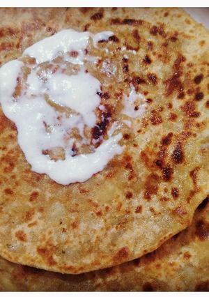 A picture of Punjabi Aloo paratha🥔🥔.