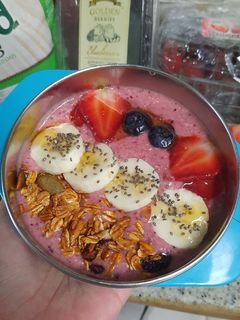Foto resep Smoothies mix berry & banana