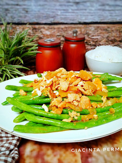 Foto resep Tumis Buncis Telur Asin