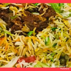 A picture of Whosayna’s Mutton Biryani.