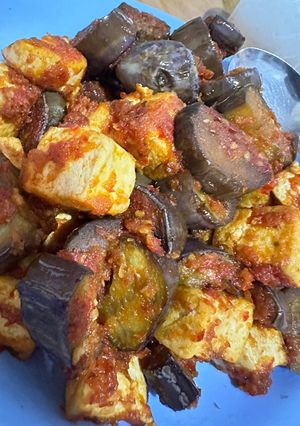 Foto resep Terong tahu balado