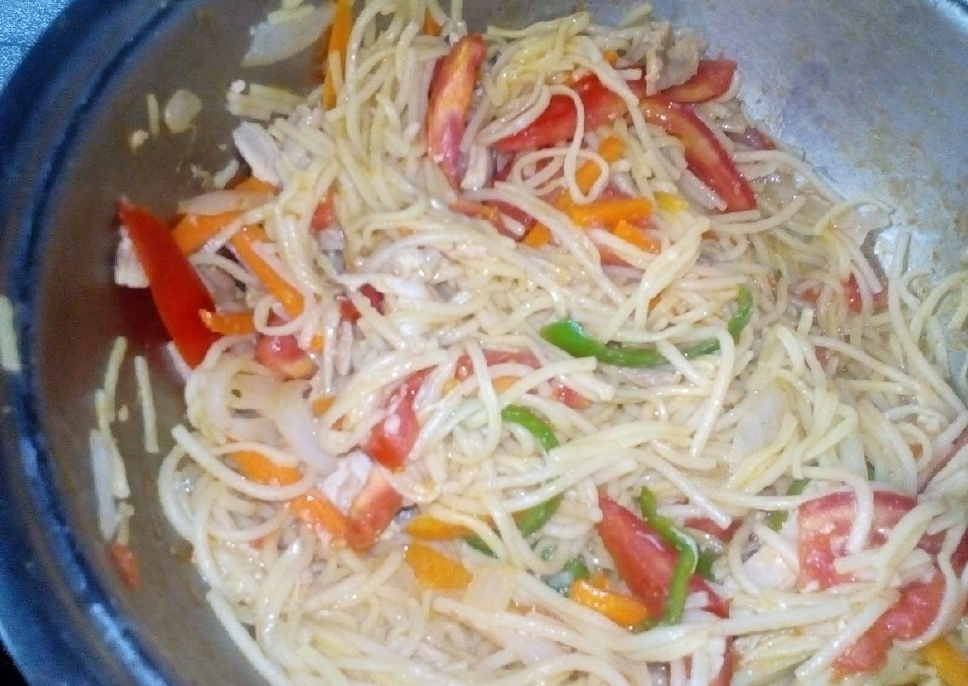 Chaomin con pollo