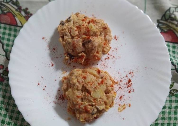 Ensaladilla de pulpo con mayonesa de pimentón