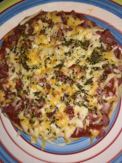 Una foto de Pizza con masa casera y fácil