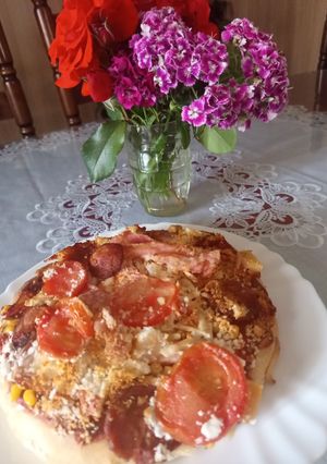 Házi Mini-Pizza alappal Pizza Air-fryerben sütve 1286 recept fotója
