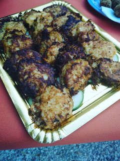 Una foto de Miniburguers de patata cebolla y queso