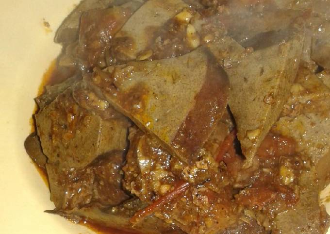 Rendang ati kambing