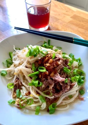 （油封）鴨腿乾拌麵 的食譜成品照片