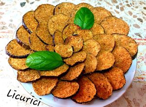 O poză a rețetei Vinete crocante la cuptor.