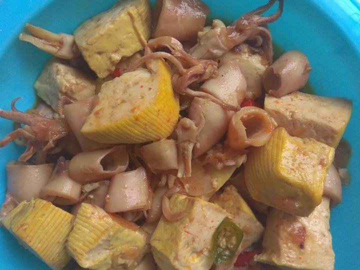 Cara Simple Menyiapkan Resep  Cumi asin Pedas manis yang Bikin Ngiler, Bikin Ketagihan