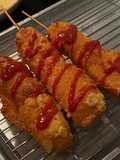 Corn dogs 🔥 με Λουκάνικο και κασέρι