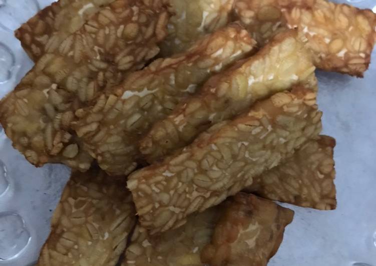 Resep Tempe Goreng tanpa tepung Jadi, tidak cukup satu