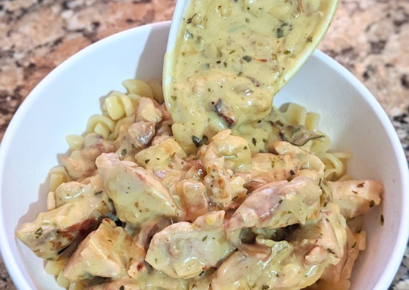 Salsa de pollo a la mostaza