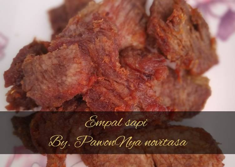 Resep Empal sapi / daging gepuk Anti Gagal