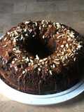 Rosca marmoleada de choco-banana