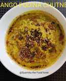 Mango pudina chutney
