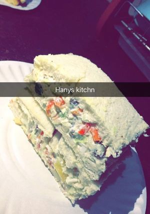 A picture of Cream cheese sandwich.