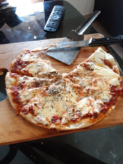 Una foto de Pizza casera