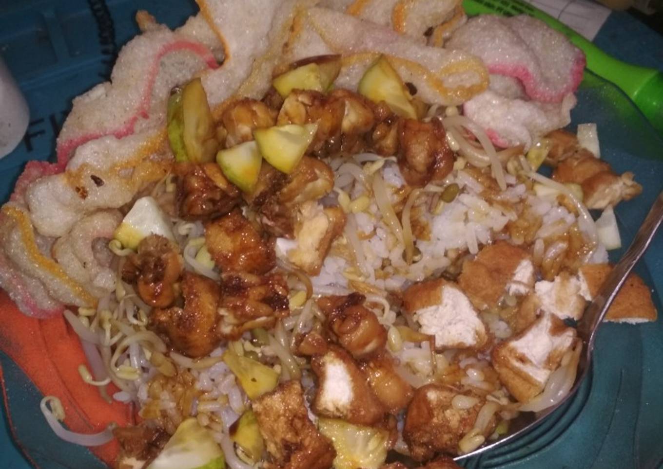 Nasi lengko simple