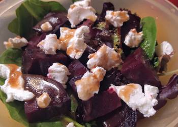 Easiest Way to Make Yummy Roasted Beet and Goat Cheese Salad